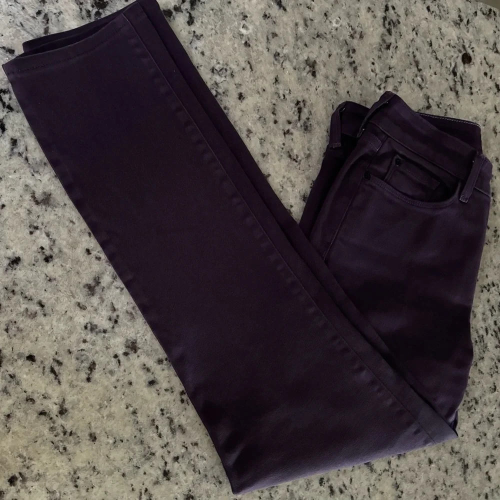 NYDJ‎ Alina Leggings Purple Denim Stretch Pants Women's Size 6